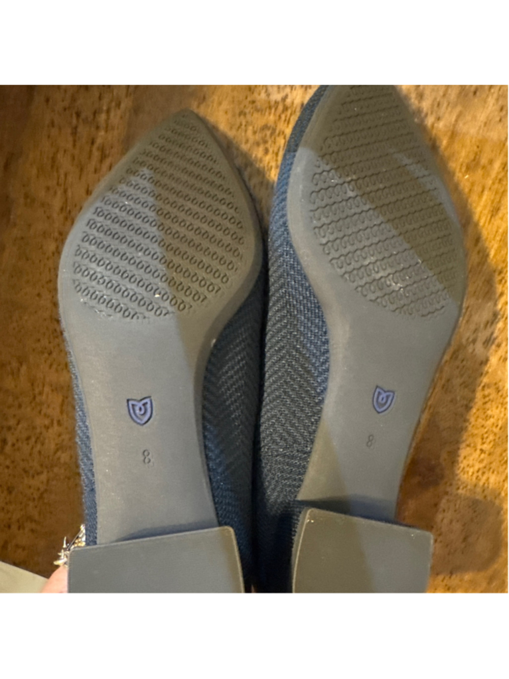 Women's Rothy's Pointed Toe Flats Size 8 Blue - Picture 4 of 4